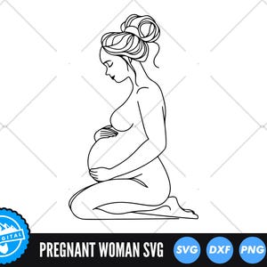 Kobieta w ciąży SVG | Plik do cięcia macierzyństwa | Dziecko SVG | Wektor najlepsi przyjaciele | Dzień Matki SVG | Plik do cięcia sylwetki ciąży