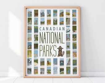 Canadian National Parks Poster