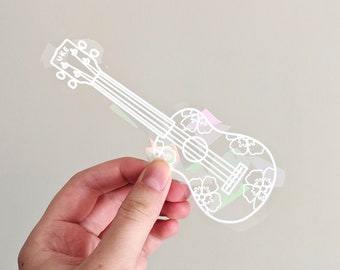 Ukulele Suncatcher Sticker