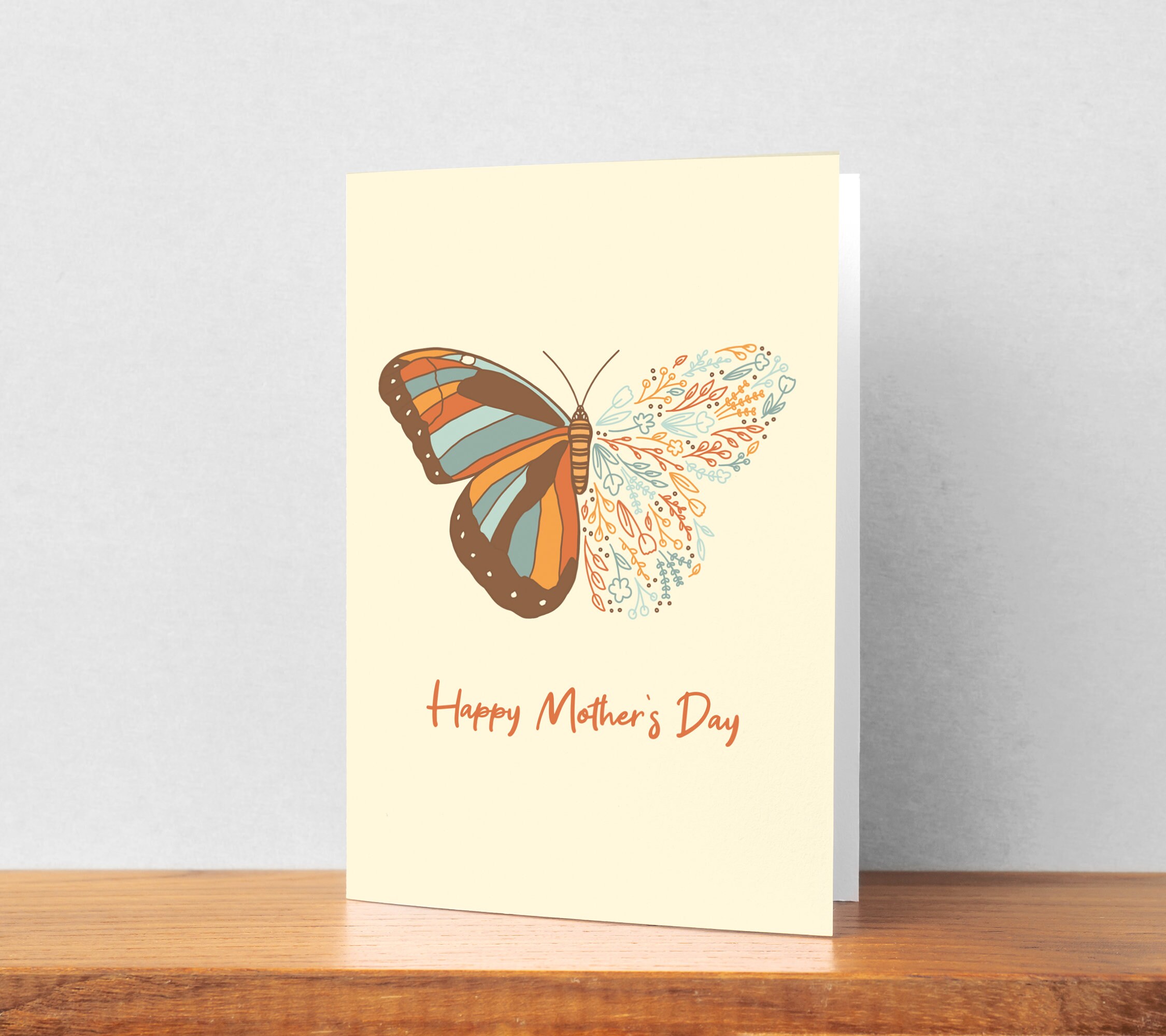 Mother's Day Butterfly Card Printable | Etsy