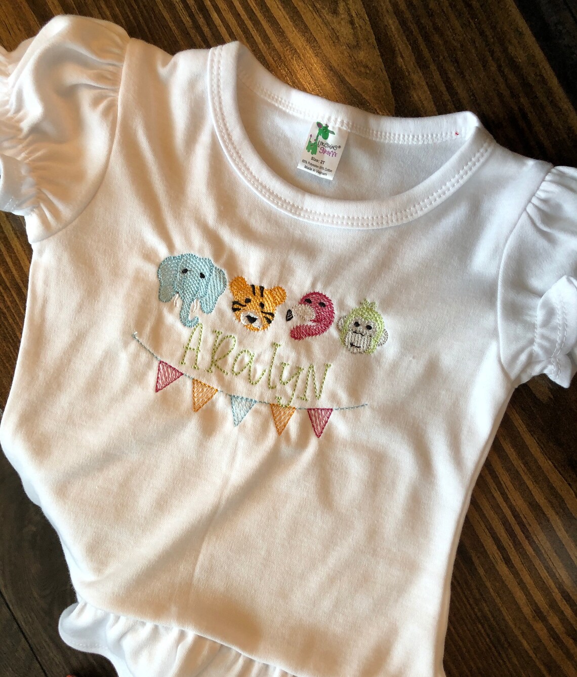 Personalized ZOO Shirt Girls Zoo Shirt Personalized Girls Etsy