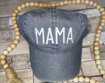MAMA embroidered hat, Baseball cap for mama, MAMA hat