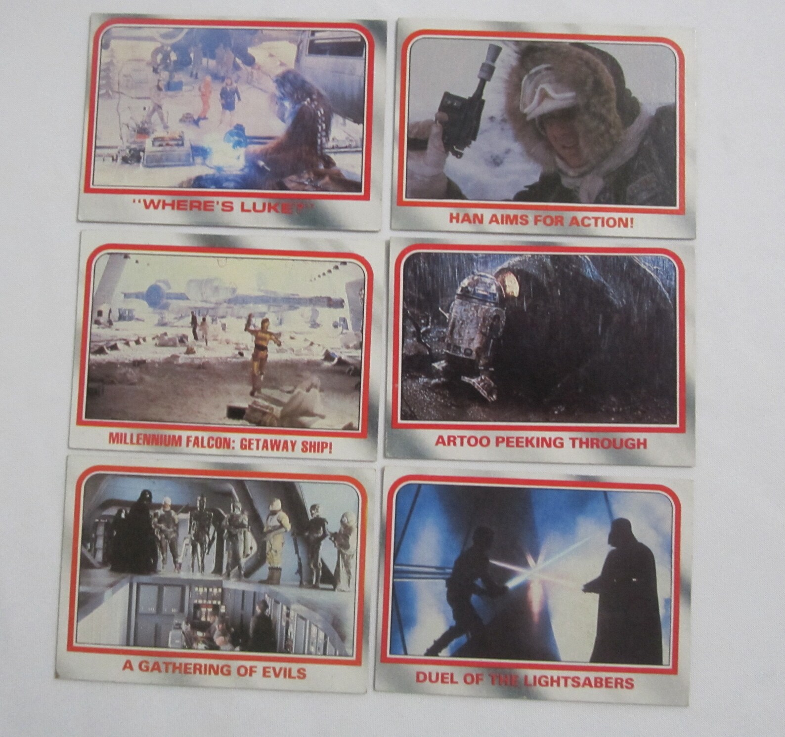 Vintage 1980 Star Wars The Empire strikes Back Trading Cards, Colección