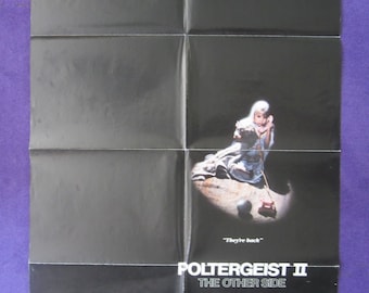 Vintage "Poltergeist II" Pre-Release Movie Theater Lobby Poster, 1986 Fox Theatres Original 27"x41" One Sheet, Shamokin Dam, PA