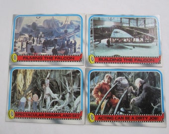 Vintage 1980 Star Wars - Empire Strikes Back Behind the Scenes Cards (Topps) with Movie Facts on Back, NM-M with Original Shine