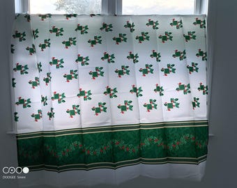 Vintage Creative Bath Products Bel-Noel Holiday Shower Curtain, Not Used, Like New