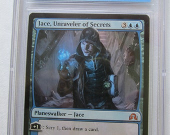 MTG Planeswalker Jace Unraveler of Secrets, CGC Graded 8.0, VF