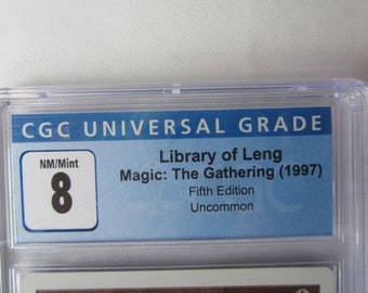 Magic the Gathering Unlimited Library of Leng BGS 9 (9, 9, 9, 8.5) NEAR MINT NM | DA Card World
