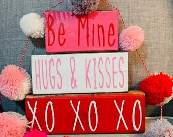 Reversible Holiday Wood Blocks | Farmhouse Decor | Rae Dunn Inspired