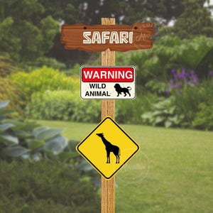 Safari Directional Signs Printable, Jungle Signs, Safari Birthday Party ...