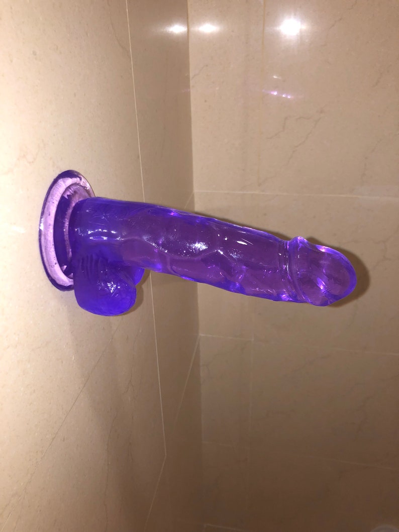 MATURE Hand Molded Cute Fun Shower Suction Cup Huge Dildo Handmade Sex Toy ...