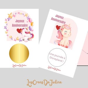 Carte à gratter anniversaire personnalisée