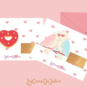 Carte à gratter annonce personnalisée