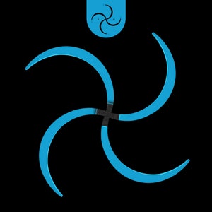 Buugeng Cyan en bois, accessoires d&#39;art de flux faits à la main par le personnel S, mettez en valeur vos compétences en matière de flux comme jamais auparavant