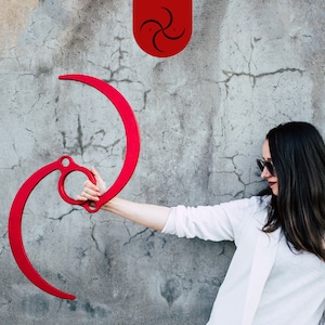 Halfgeng Röd • Träjonglerleksak för övning i ryska solfjädrar, nybörjare