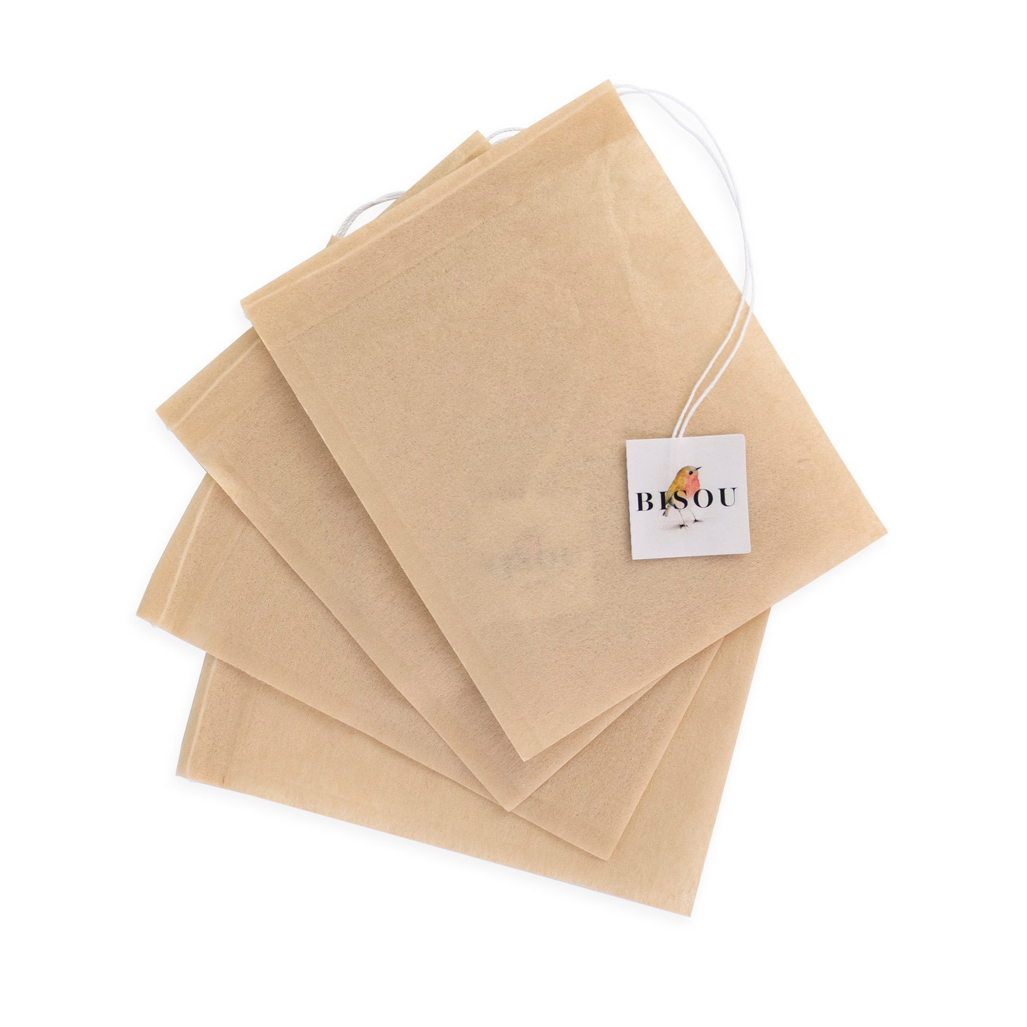 50 Unbleached Paper Tea Filters Disposable Bags for Loose Etsy
