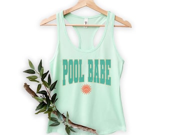 Pool Babe Tank Top: Trendy Summer Vacation Shirt