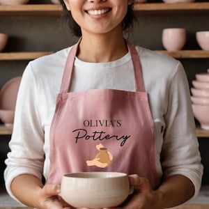 Custom Pottery Apron - Adjustable, Comfortable Fit for All Ages