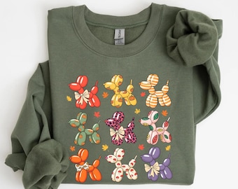 Balloon Dog Sweatshirt: Cute Autumn Pullover (Soft, Casual)