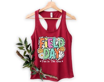 Field Day Tank Top: School Fun Teacher and Students Gifts