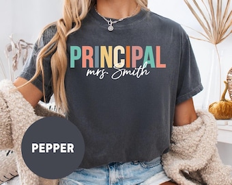 Comfort Colors® Personalized Principal Shirt: Custom Teacher Tee