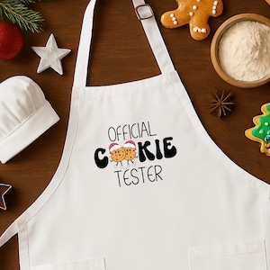 Cookie Tester Christmas Apron: Funny Holiday Baking Gift