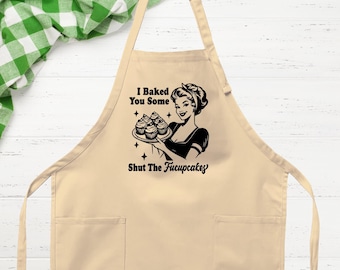 Funny Cooking Apron, Sassy Baking Quote (Adult & Kids Sizes)