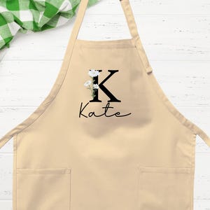 Personalized Apron, Daisy Design, Creative Cooking (Toddler to Adult)