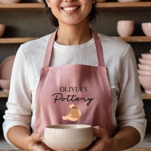 Custom Pottery Apron - Adjustable, Comfortable Fit for All Ages