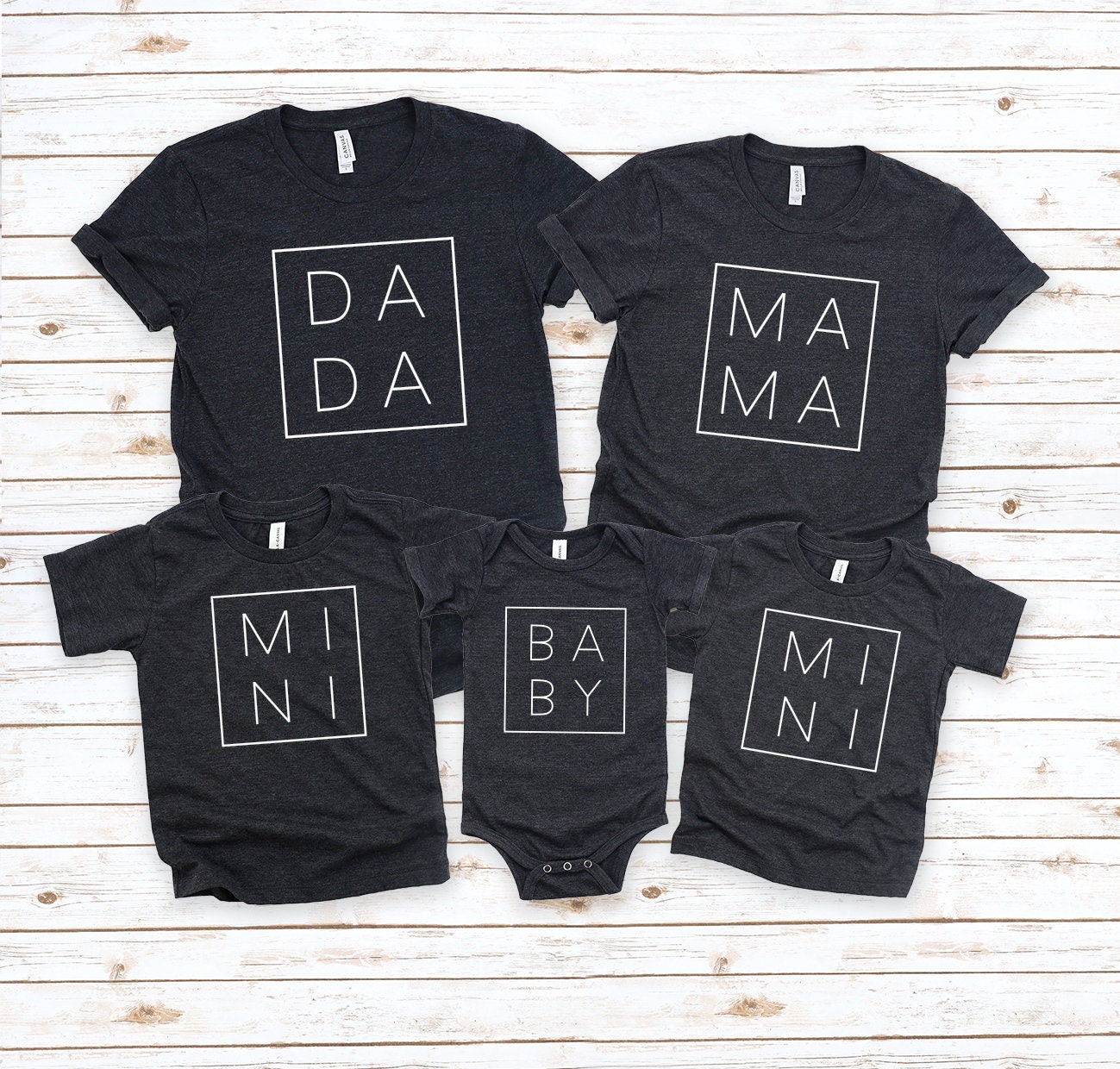 Mama Dada Mini Baby Family Shirts Baby 