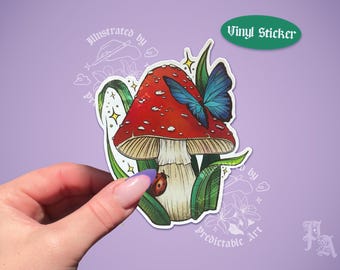 Mushroom Magic | 3" Illustrated Matte Vinyl Sticker