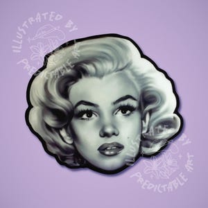 Marilyn Monroe Matte Vinyl Sticker
