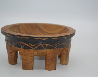 Wooden Carved Tanoa Kava Bowl