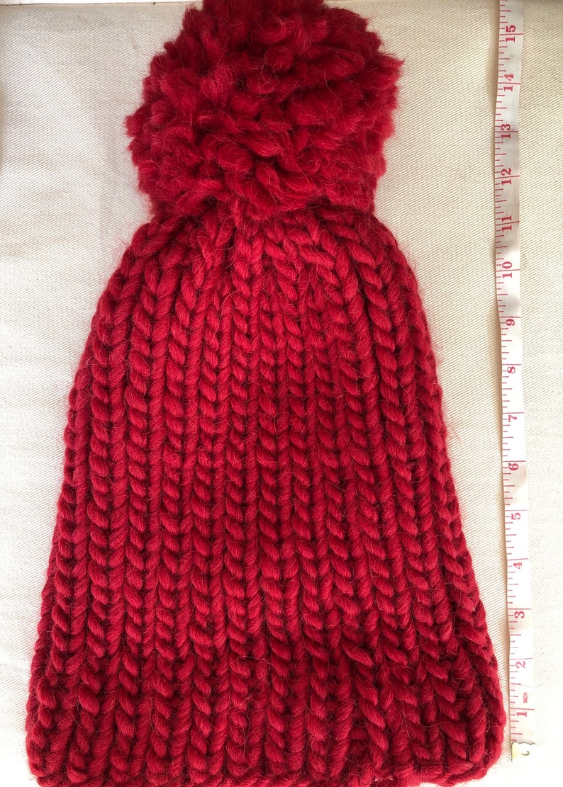 A Hand Knit Large Unisex Hat