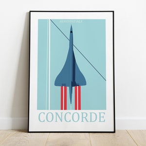 Aerospatiale Concorde poster | Premium Semi-Gloss Paper