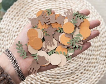 Woodland Confetti Deer 1st Birthday and Baby Shower Paper Cute Cutouts for Table Decor