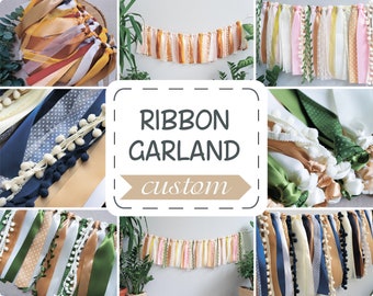 Matching or Custom Ribbon Tassel Garland