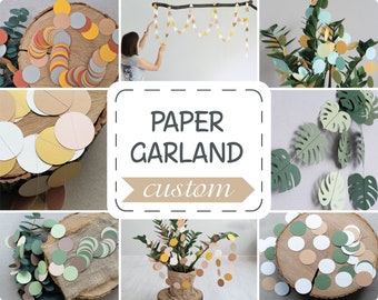 Matching or Custom Paper Circle Garland