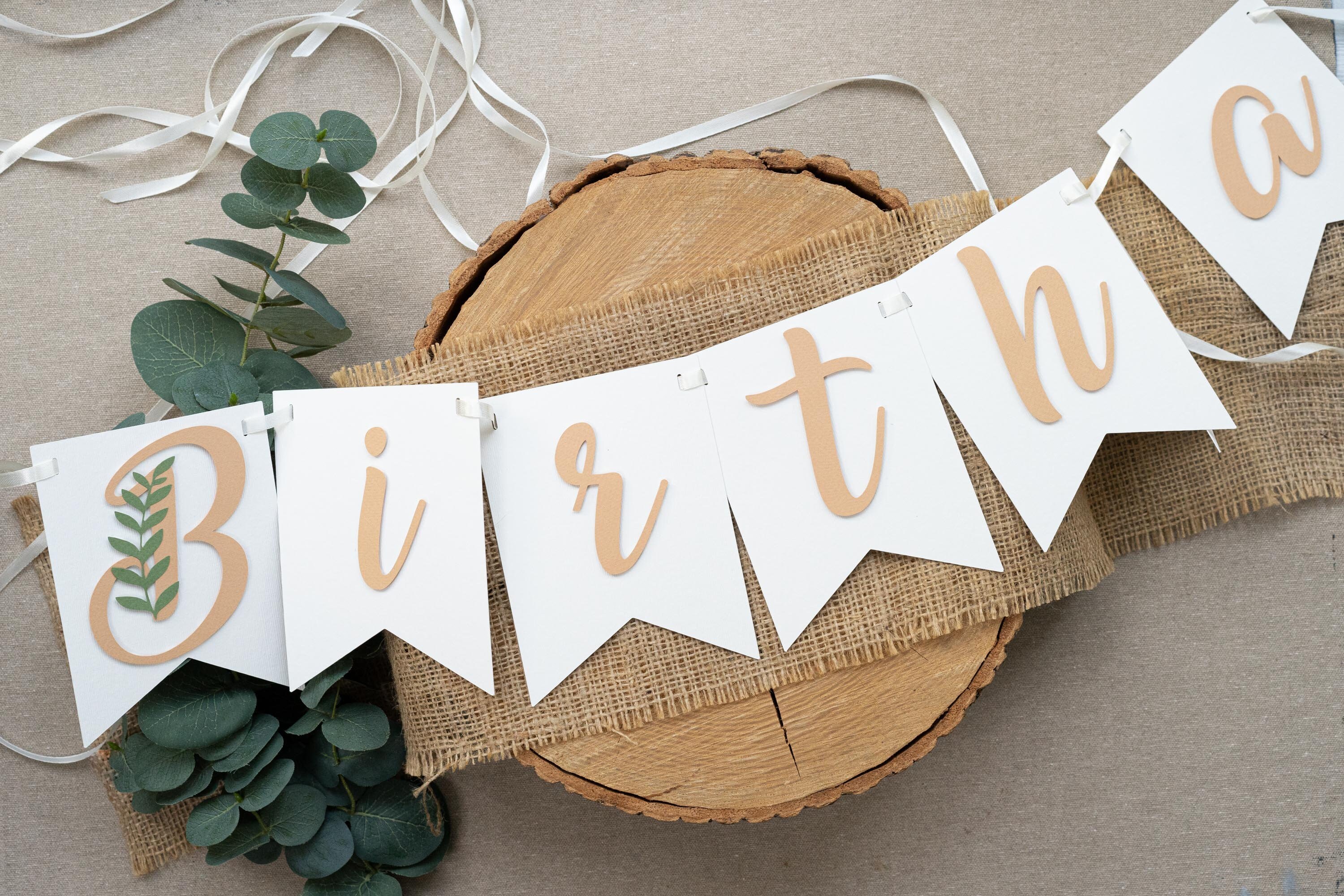Teddy Bear Birthday Party Banner for 1st First Baby Girl Anniversary ...