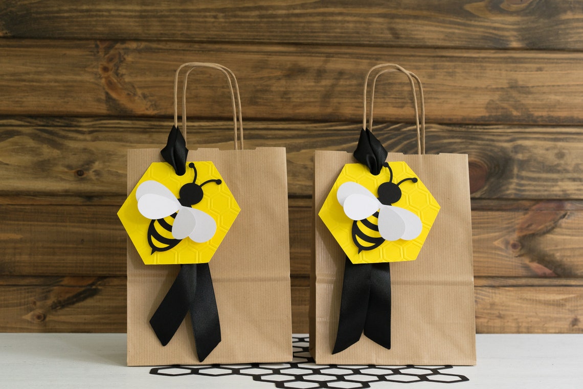 Bumble Bee Gift Bags Bumblebee Party Favor Bags Gender Neutral Etsy
