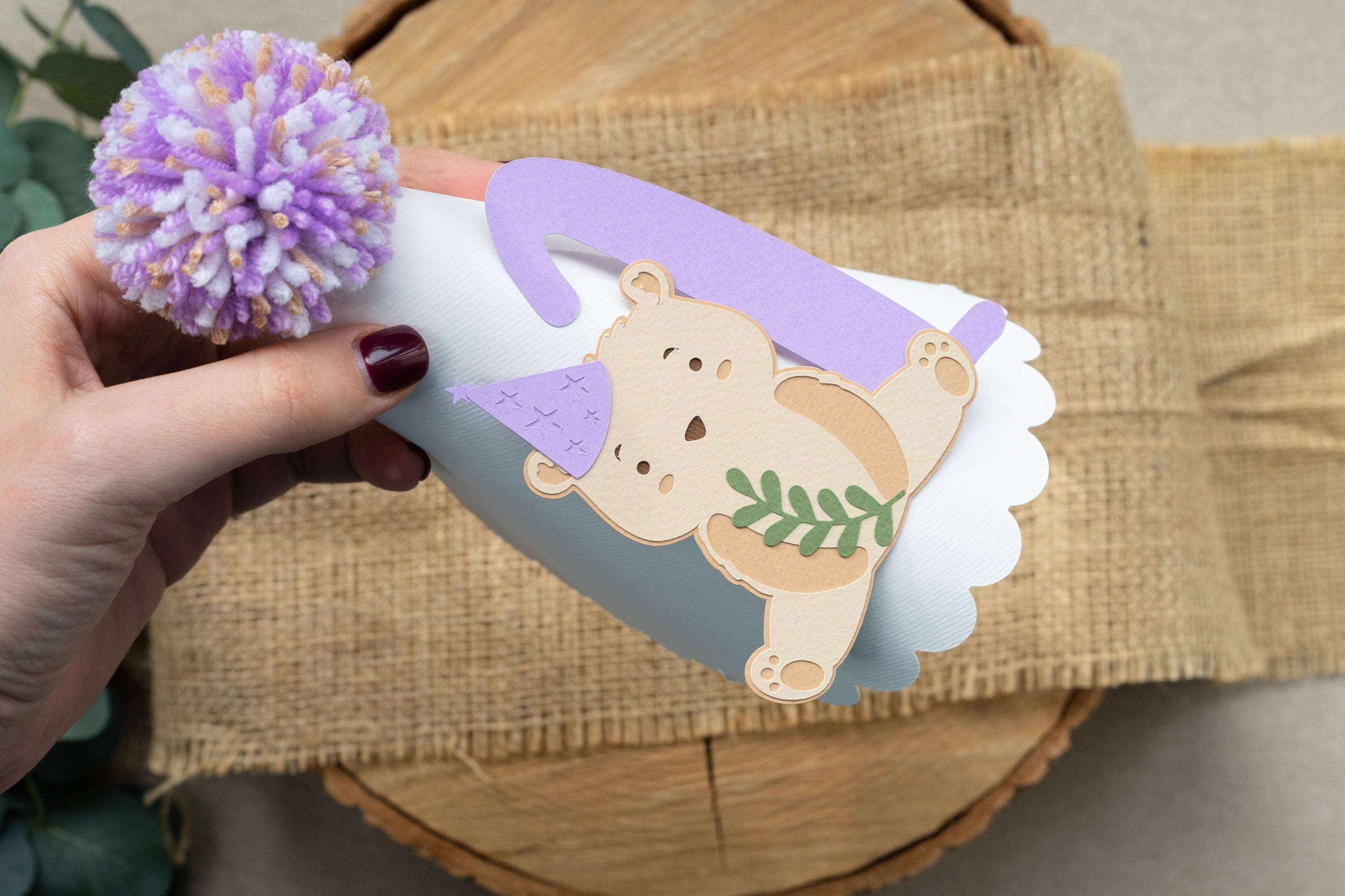 Teddy Bear Birthday Decorations Baby Girl 1st First Party Bundle Violet ...