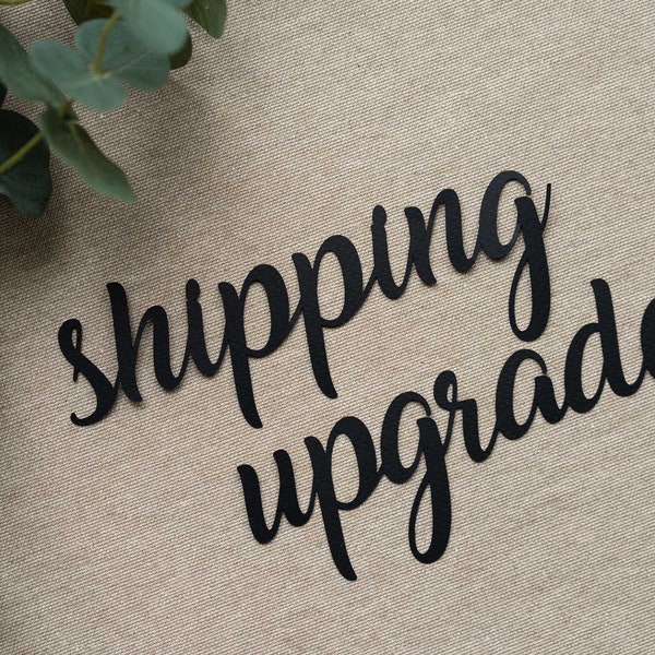 Shipping upgrade, 7-11 business days worldwide, UPS