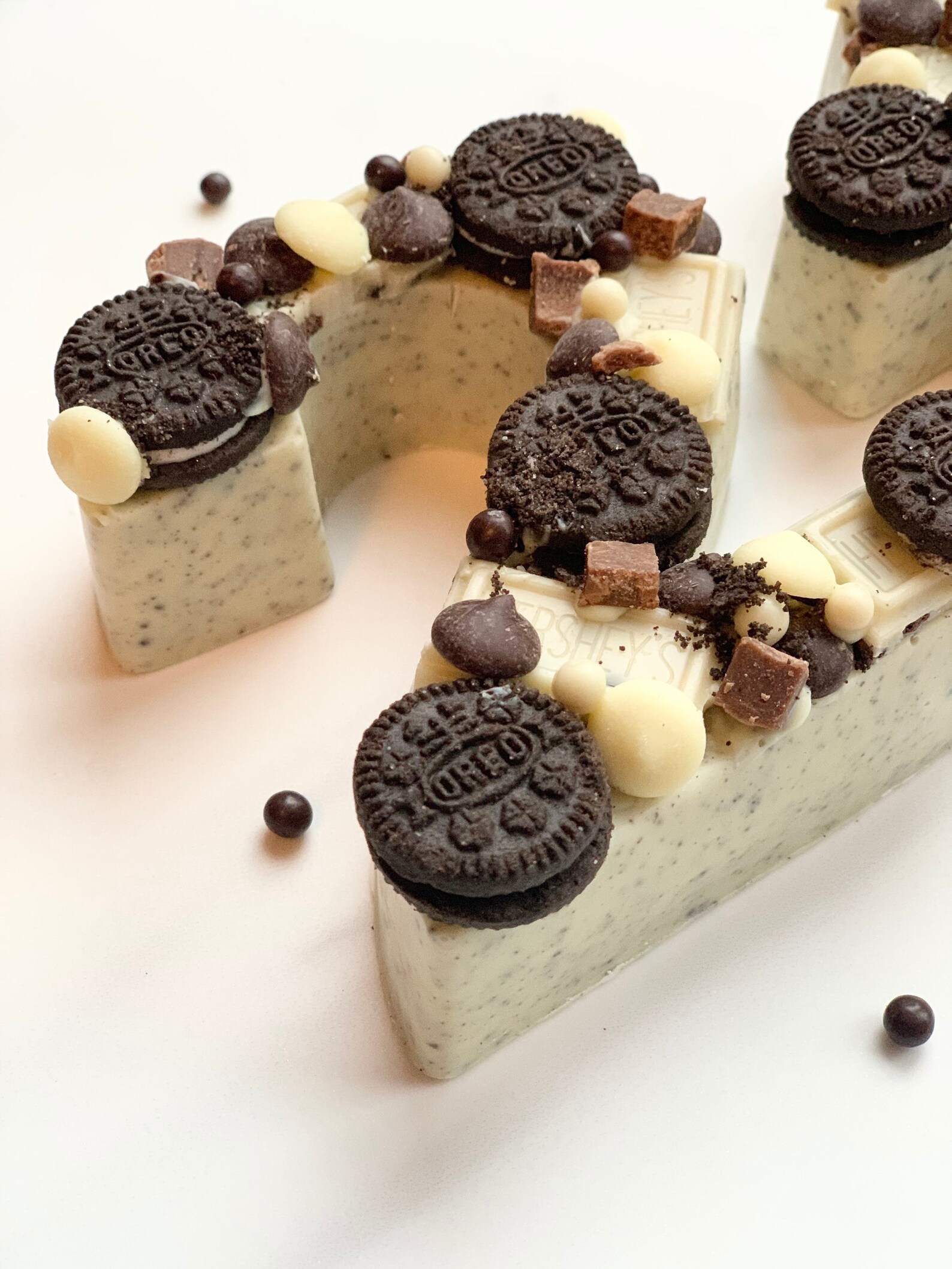 Oreo White Chocolate Numbers topped with Oreo Biscuit & Etsy
