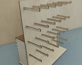 Display Product Hook Stand Box Keyring- Laser Cut File - SVG+DXF+Ai+Lightburn - Instant Download