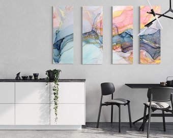 Fairy Price Print wall art Trendy Marble print Awesome quality wall art decor Pastel wall art set Large framed canvas Marble print on canvas