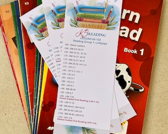 K5 Abeka Reading Cards - Group 1