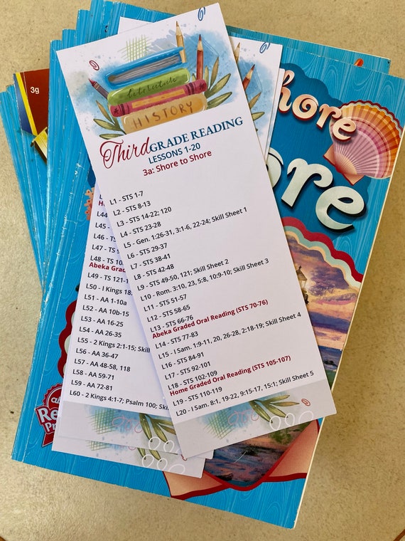 3rd Grade Abeka Reading Cards - Etsy