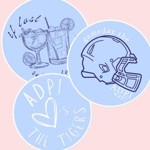 Custom Sorority Gameday Button Pack