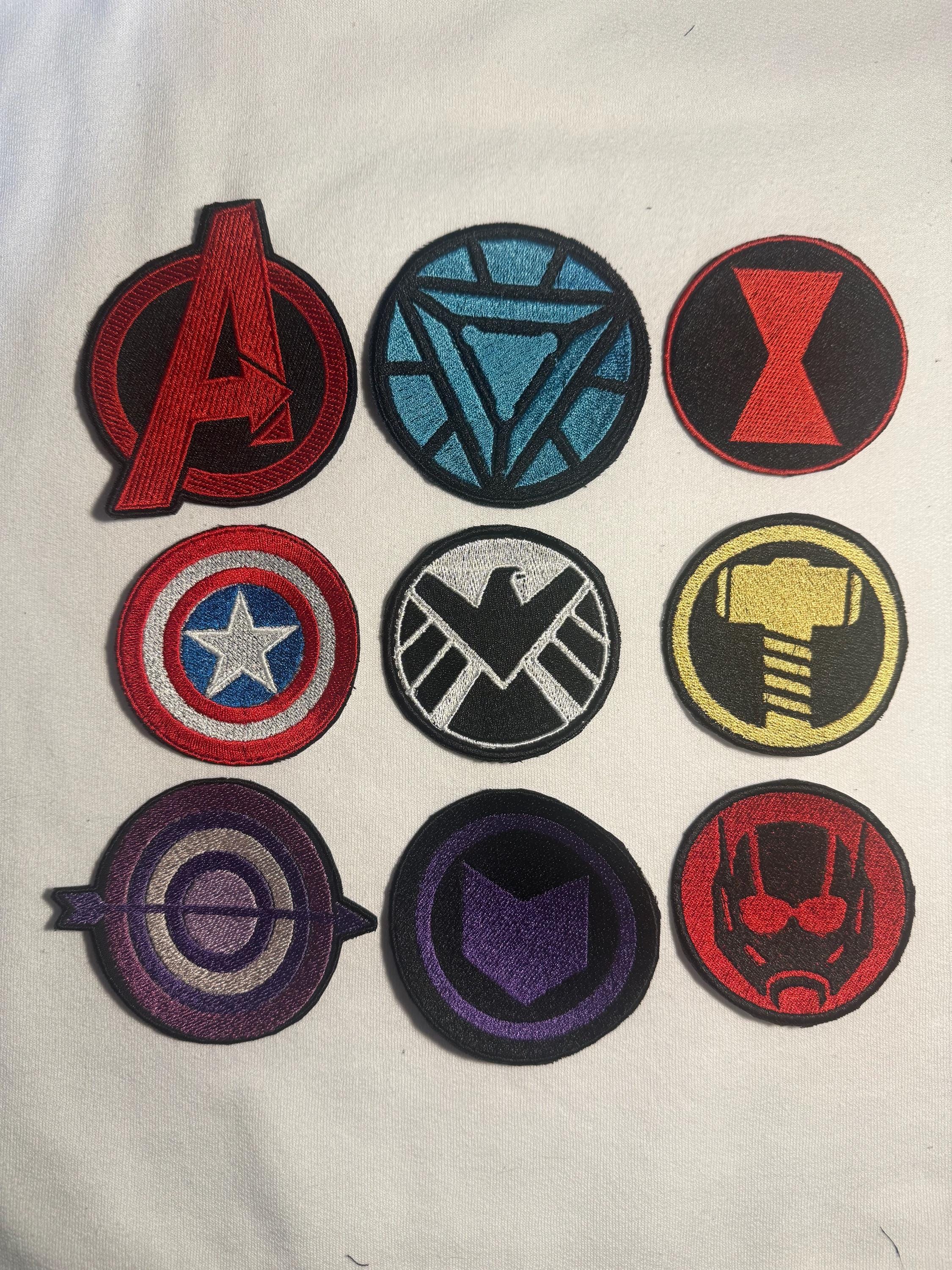 Marvel Shield Patch Avengers Patches, SHIELD, Black Widow, Iron Man, Captain America - Etsy