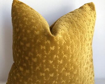Gold Velvet Pillow Etsy